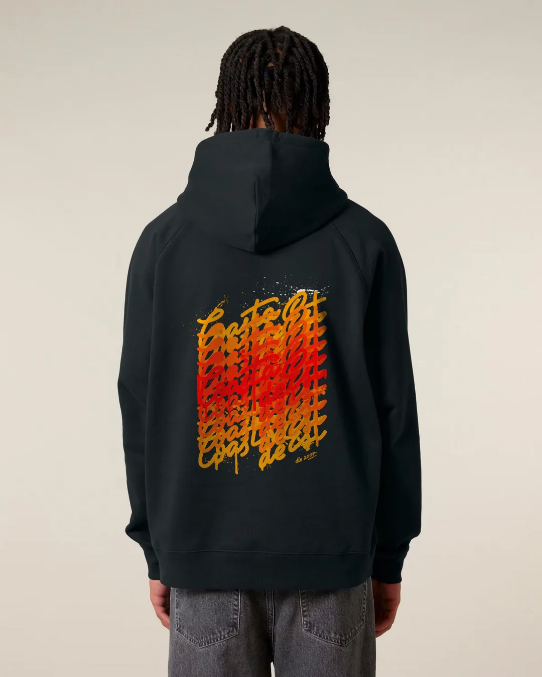 Hoodie Negru Splash - Coasta de Est #09